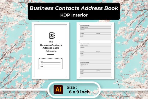Address Book for Business Contacts KDP Graphics