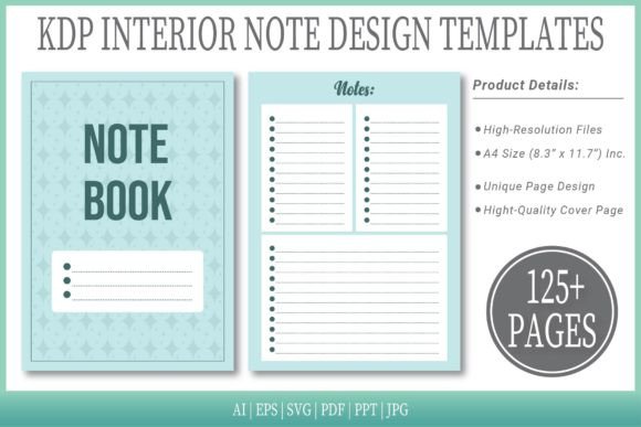 Jagged Ice Notepad Templates