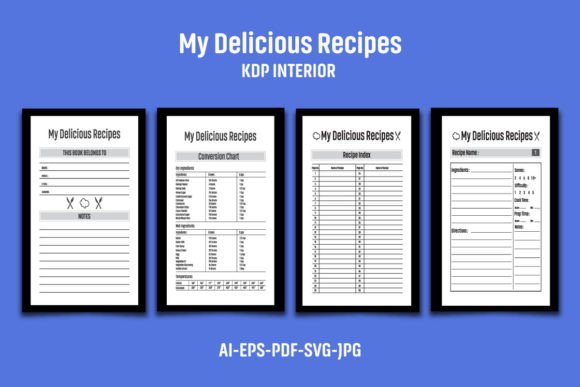 My Delicious Recipes KDP Interior: Graphics for Kdp Interiors