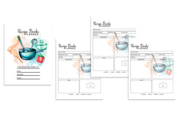 Recipe Books Planner Cooking Journal