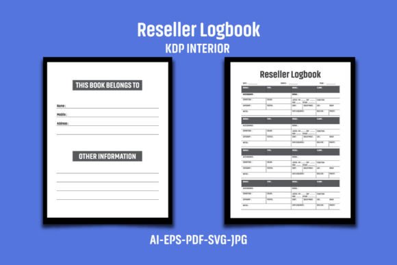 Reseller Logbook KDP Interior: Graphics for Smart Kdp Interiors
