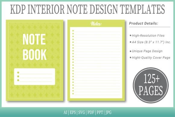 Straw Notepad Templates: Graphics for KDP Interiors