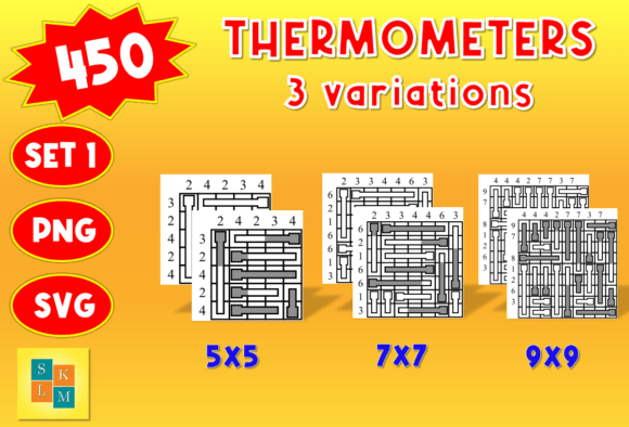 Thermometers Logic Puzzles