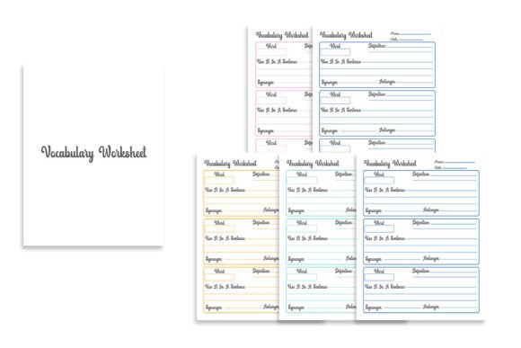 Vocabulary Worksheet